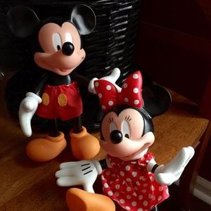 Posable Mickey and Mini Mouse Figures